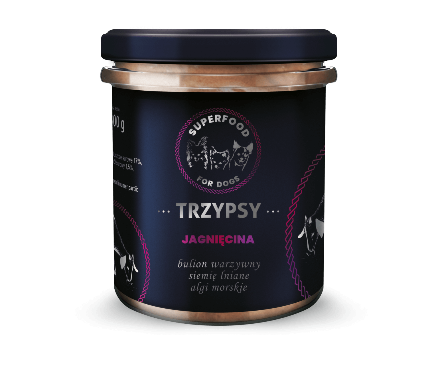 Happy Snacky TrzyPsy Mokra Karma dla psa 300g Jagnięcina